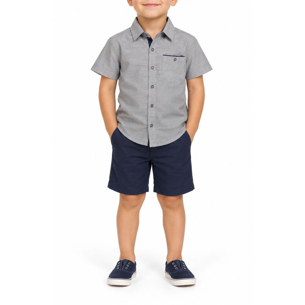 🔥 5 for $30 🔥 Craft + Flow Boys Short Sleeve Button-Up Shirt | Size 4-5